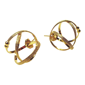 Mobius Post Earring 
22K gold vermeil
ERPS18-G
